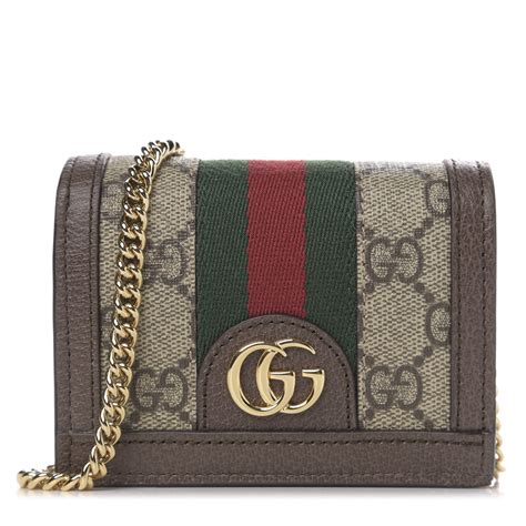 gucci wallet on chain ophidia|Gucci ophidia card case.